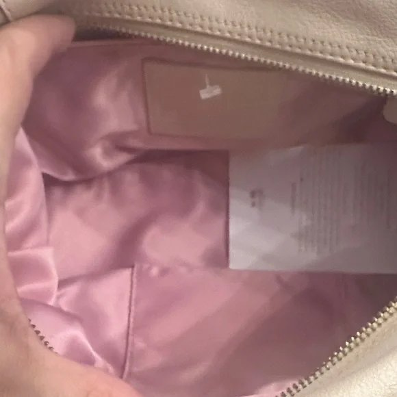 Coach Beige Leather Satchel - Picture 4 of 5